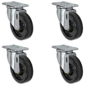 5" x 1.25" Phenolic Swivel Caster – 1,400 lb