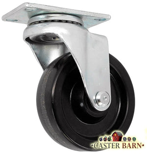 5" x 1.25" Phenolic Swivel Caster – 350 lb