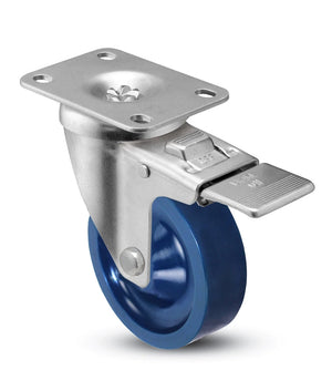 4" x 1-1/4" Polyurethane Swivel Total Lock Caster – 350 lb