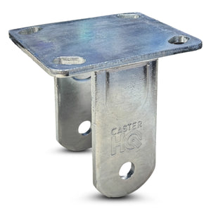 4" x 2" Rigid Caster Yoke 4" x 4-1/2" Top Plate Zinc Plated