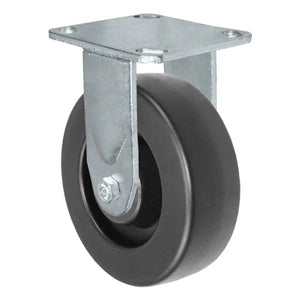 6"x2" Polyolefin Rigid Caster 4"x4-1/2" Top Plate – 700 lb