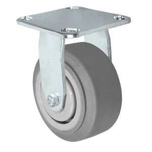 4" x 2" Thermo Plastic Rubber Rigid Stainless Caster – 300 lb