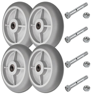 8" x 2" TPR Round Tread Industrial Replacement Wheel – 2,800 lb