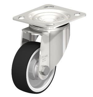 5" x 1-9/16" Swivel Kingpinless Caster 4-1/2" x 4" Plate – 750 lb