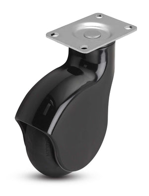 Shepherd 4" x 1-1/4" Thermo Rubber Swivel Caster – 225 lb