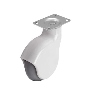 MedCaster PGE40120WH-MNT63(GG) 4" x 1-1/4" Monotech Rubber Swivel Caster – 225 lb