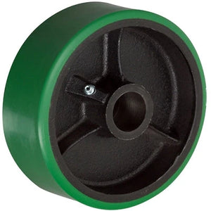 4" x 2" Polyurethane Cast Iron Industrial Replacement Wheel – 800 lb