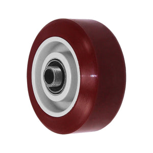 3" x 1-1/4" Maroon Polyolefin Polyurethane Wheel – 250 lb