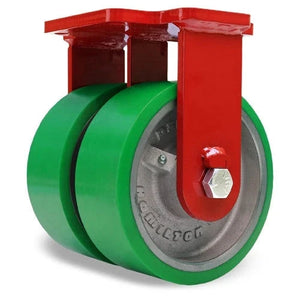 Hamilton 8" x 3" Duralast Poly Rigid Dual Wheel Caster