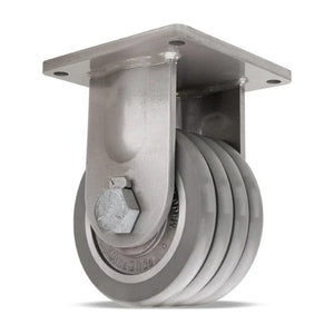 Hamilton R-MD-84WC95 8" x 4" UltraGlide Rigid Caster – 4500 lb