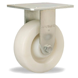 Hamilton R-MS-6WNB 6" x 2" White Nylon Rigid Caster – 1250 lb