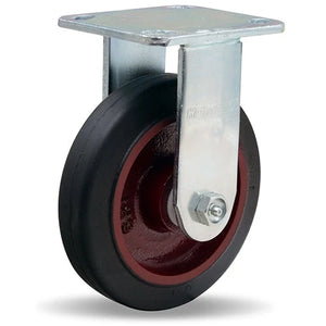 Hamilton R-WW-6R 6" x 1.5" Mold-On Rubber Rigid Caster – 280 lb