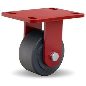 Hamilton R-ZFHS-4NYB 4" x 2" Nylast Rigid Caster – 3/4" Ball Bearing