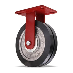 Hamilton ZFHS 8" x 2" UltraGlide Rigid Dual Wheel Caster – 2800 lb