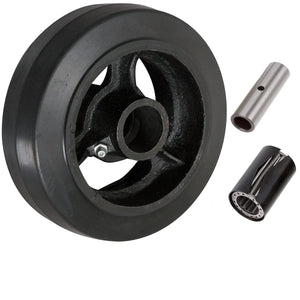 5" x 2" Rubber on Cast Iron Industrial Replacement Wheel – 450 lb
