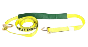 3,333 lb 2" x 14' Yellow TECNIC Webbing Strap – Swivel J-Hooks