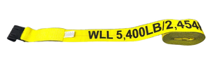 5,400 lb Heavy-Duty Winch Strap 4" x 30' w/ Flat Hook