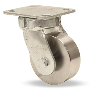 Hamilton S-52HK-4HSB 4"x2" Stainless Steel Swivel Kingpinless Caster