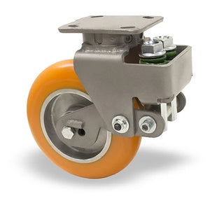 Hamilton 8" x 2" Ergo-Tech Poly Swivel Spring Loaded Caster – 980 lb
