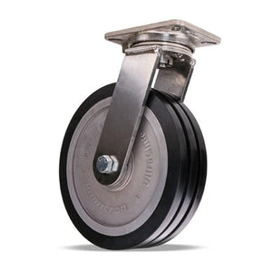 Hamilton 12" x 3" UltraGlide Swivel Stainless Caster – 3200 lb