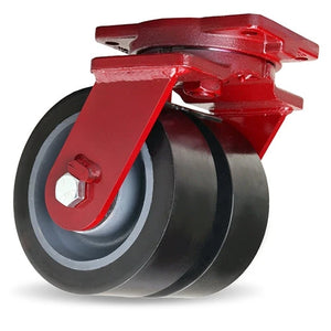 Hamilton S-EHD2-AGV-12GB95 12"x3" DuraGlide Dual Swivel Caster – 7000 lb