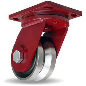 Hamilton S-EPSD-63FVH 6" x 3" Forged Steel Swivel Caster – 1 1/2" Bearing