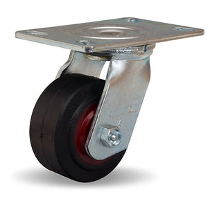 Hamilton S-GS-4R 4" x 2" Mold-On Rubber Swivel Caster – 1250 lb