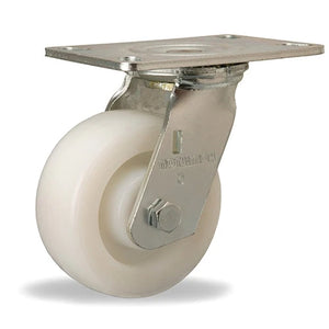 Hamilton S-GS-5WNB 5" x 2" White Nylon Swivel Caster – 1250 lb