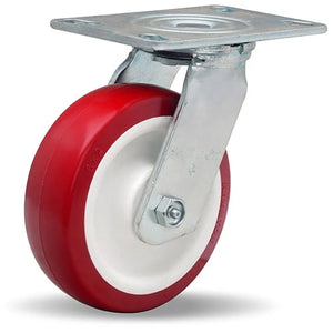 Hamilton S-GS-6NF 6" x 2" Poly-Tech Swivel Caster – 1250 lb