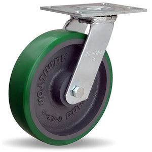 Hamilton S-GS-8DB 8" x 2" Duralast Polyurethane Swivel Caster – 1250 lb