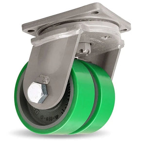 Hamilton 8" x 3" Duralast Swivel Dual Wheel Caster – 16000 lb