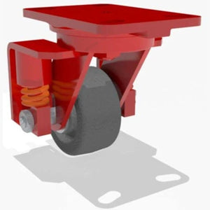 Hamilton S-SPHS-4P-2 4" x 2" Plastex Phenolic Swivel Spring Loaded Caster – 1200 lb