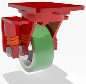 Hamilton S-SPHS-5DB-2 5"x2" Duralast Poly Swivel Spring Loaded Caster – 1200 lb