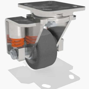 Hamilton 4" x 2" Plastex Phenolic Swivel Spring Loaded Caster – 620 lb