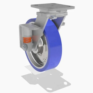 Hamilton S-SPWH-8SPB-2 8" x 2" Ergo-Glide Spring Loaded Swivel Caster – 1200 lb