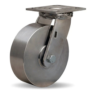 Hamilton S-STA-6S 6" x 2" Stainless Swivel Caster – 800 lb