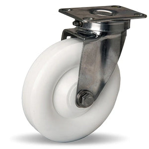Hamilton S-STL-5A 5" x 1 3/8" Aqualite Polyolefin Swivel Stainless Caster