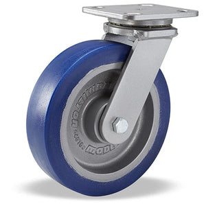Hamilton S-WH-8EGB 8" x 2" Polyurethane Swivel Caster – 1650 lb