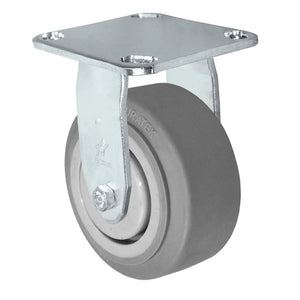 4" x 2" Duratek Rubber Rigid Stainless Caster – 450 lb