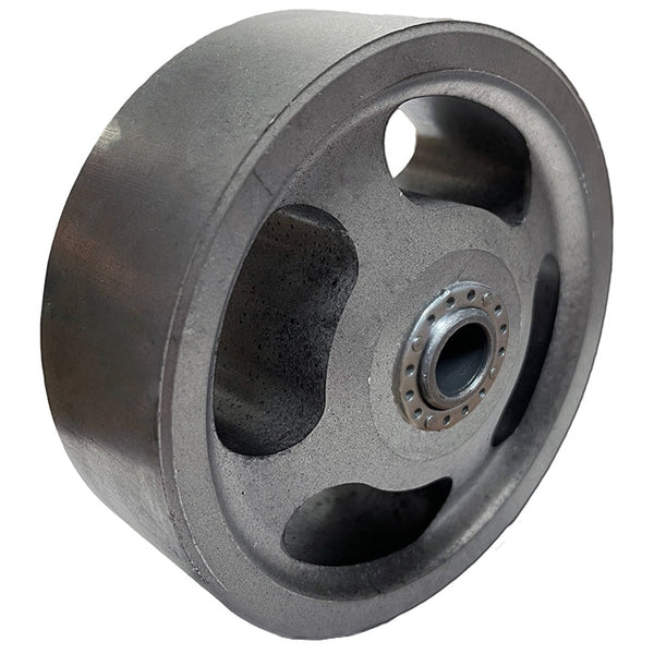 4" X 1-1/2" STEEL WHEEL W/ 1/2" Roller Bearing w/ 3/8" Spanner Bushing | 600 LBS CAPACITY| MADE IN USA madeusa