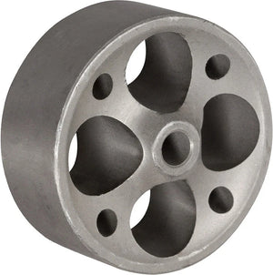 3" x 1-1/4" Gray Iron Industrial Replacement Wheel – 250 lb