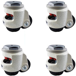 1.75" x 13/16" Nylon Swivel Retractable Leveling Caster – 440 lb