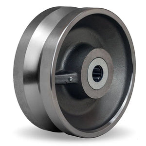 Hamilton W-1040-HFVB-1-1/4 10" x 4" V-Grooved Metal Wheel – 750F