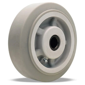 Hamilton 6" x 2" Gray Rubber Wheel – 410 lb
