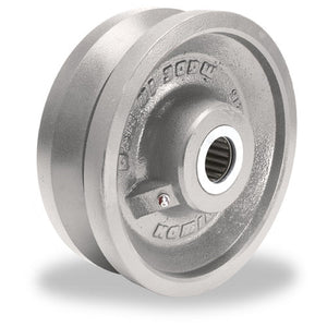 Hamilton W-828-HVB-1 8" x 2.75" V-Grooved Metal Wheel – 2500 lb