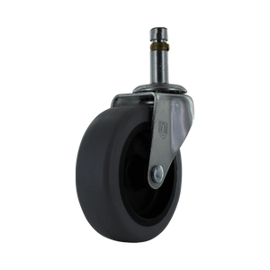 P&H 3" x 1" Polypropylene Swivel Caster 7/16" x 1 3/8" Stem – 150 lb