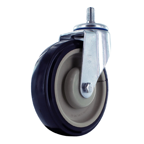 5 Inch Premium Front Swivel Shopping Cart Caster - OEM Quality | Durable Easy Install CasterHQ
