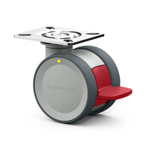 Manner Twist TWL-J-S-75 GP/K H A Swivel castors with brake — 75mm