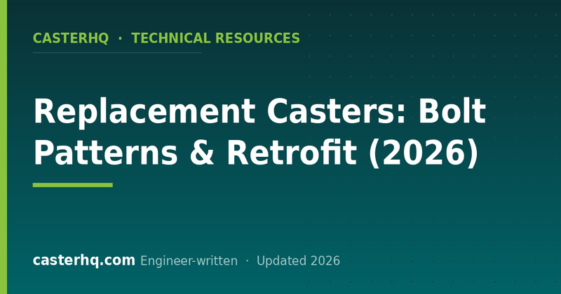 Replacement Casters: Bolt Patterns & Retrofit (2026)