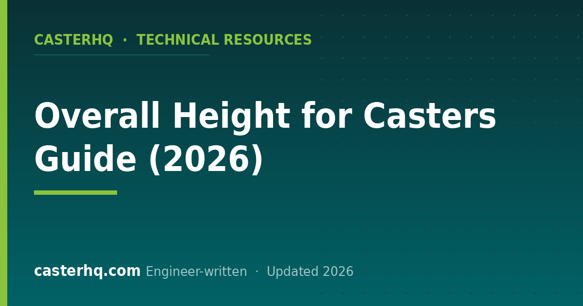 Caster Overall Height: How to Measure and Match OAH - CasterHQ